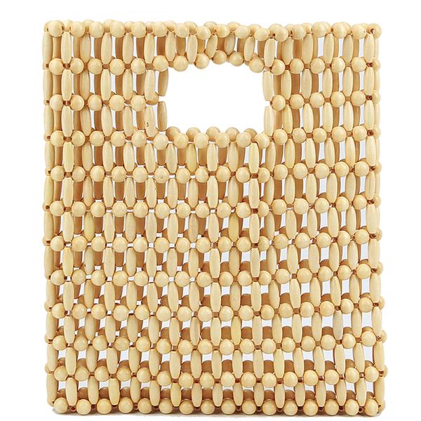 Natural Bead Tote Bag
