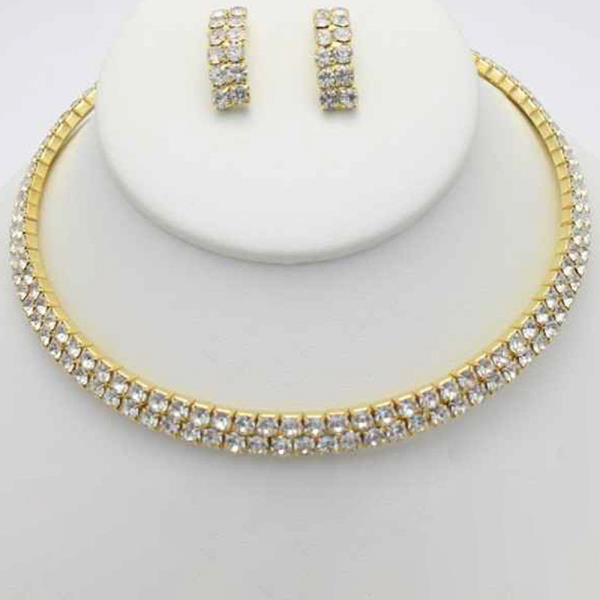 Rhinestone Choker Necklace