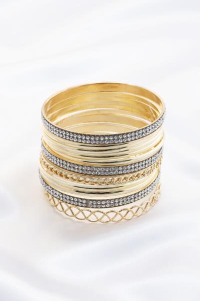 Metal Multi Bangle Bracelet