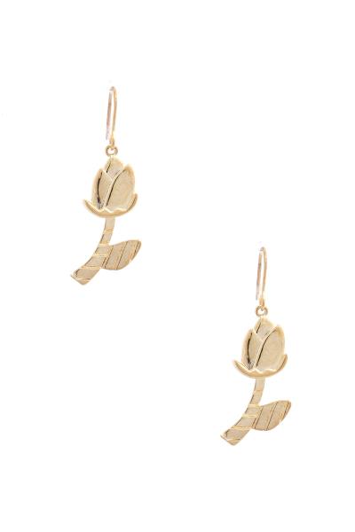 Tulip Flower Drop Earring