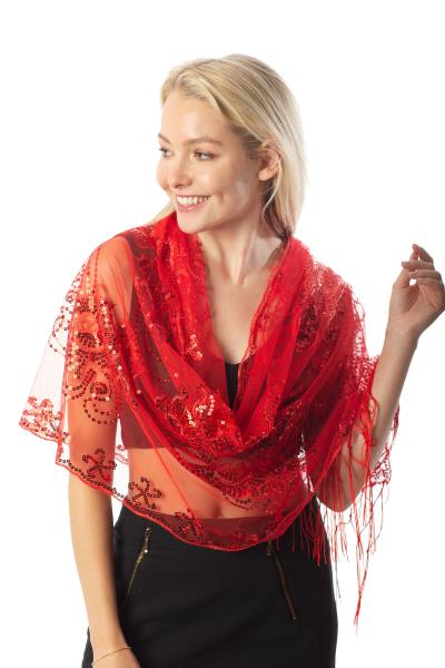 Sequined Shawl Flower