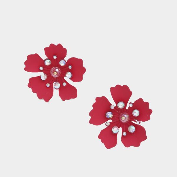 Flower Rhinestone Earring