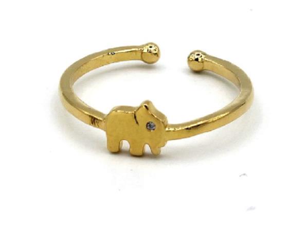 Elephant Gold Dipped Earring