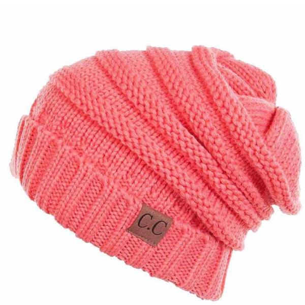 Over Sized Slouchy Ribbed Beanie Hat