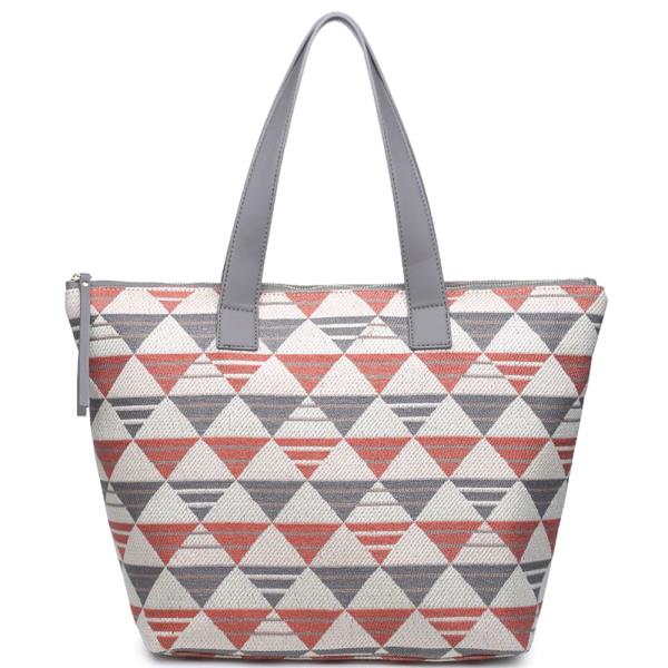Monogram Texture Tote Bag
