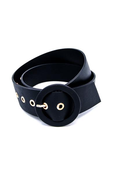DEIGNER ROUND BUCKLE BELT