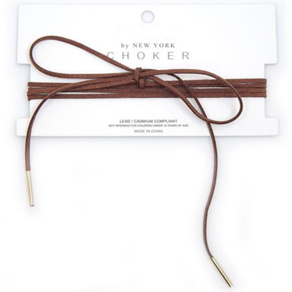 Necklace Suede Wrap Around Choker