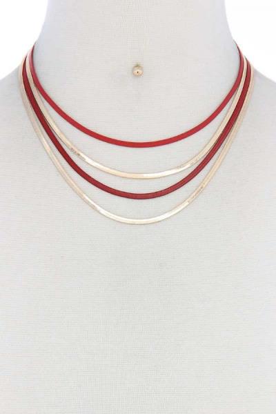 Two Tone Layered Necklace