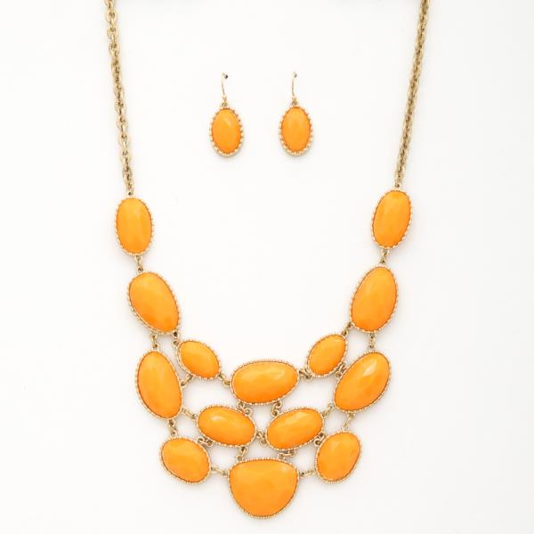 Oval Link Statement Necklace
