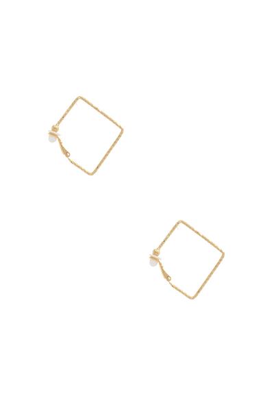 Square Shape Metal Earring