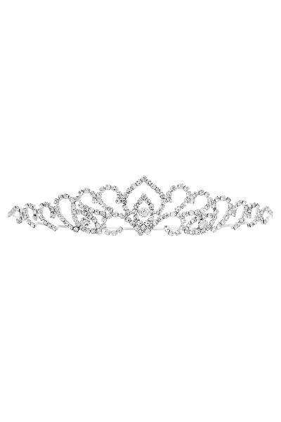 RHINESTONE CURL TIARA