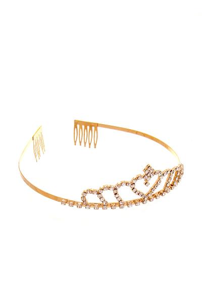 Heart Rhinestone Tiara Crown