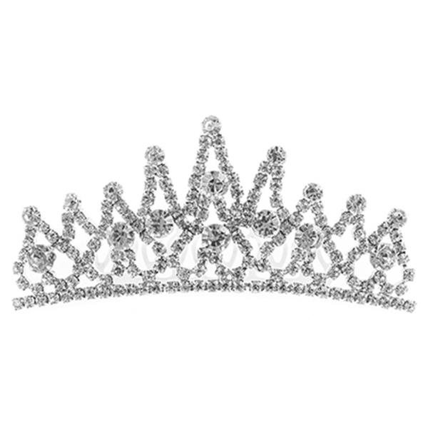 RHINESTONE SMALL CROWN TIARA