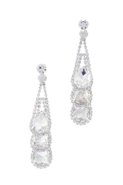 Multi Teardrop Rhinestone Earring