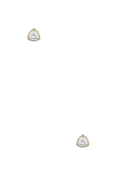 Crystal Triangle Shape Stud Earring