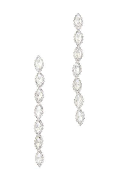 Multi Pointed Oval Rhinestone Earring