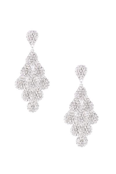 Rhinestone Teardrop Chandelier Earring