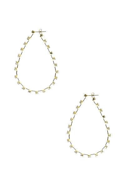 Rhinestone 40mm Teardrop Earring