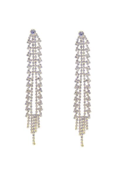 Rhinestone Cascade Design Post Earring
