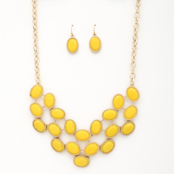 Oval Link Metal Necklace