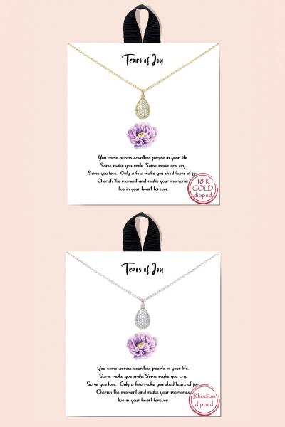 Teardrop of Joy Teardrop Shape Necklace