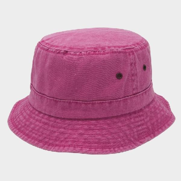 PIGMENT DYED TWILL WASHED BUCKET WITH A ROLL UP SHAPE HAT