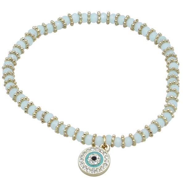 Crystal Eye Beaded Bracelet