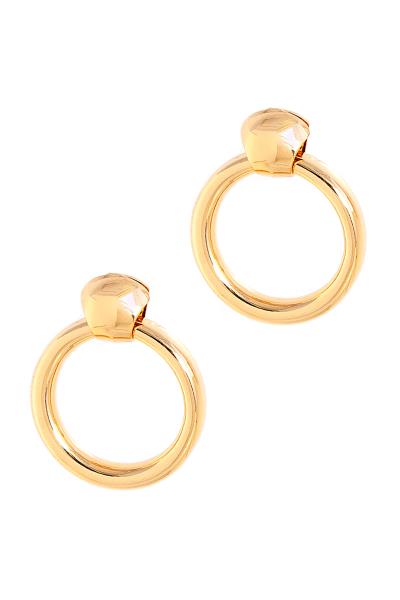 Metal Round Earring