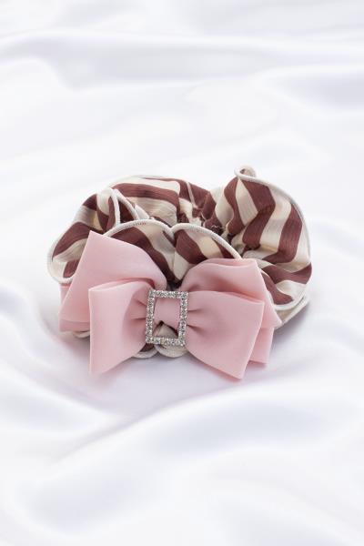 STIPE PATERN HAIR SCRUNCHIE