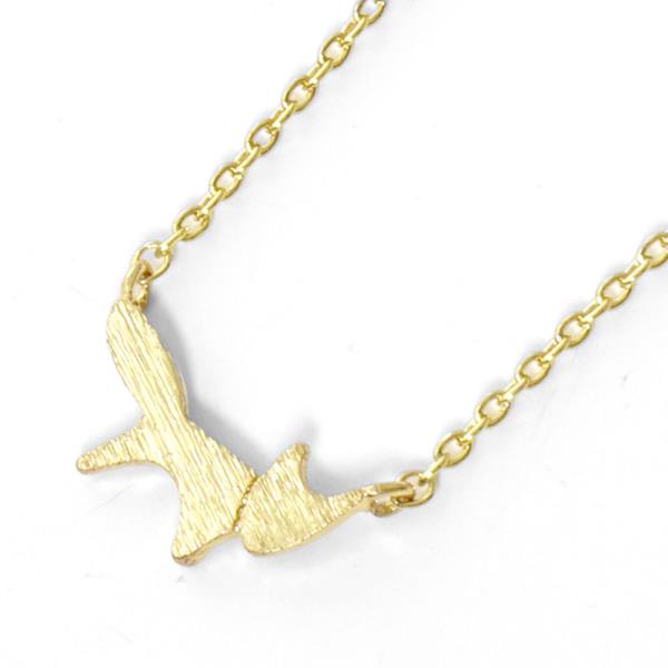 Brass Metal Fox Pendant Necklace