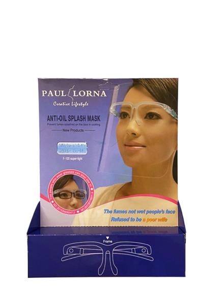 Full Face Shield Plastic Mask Cover with Box Package