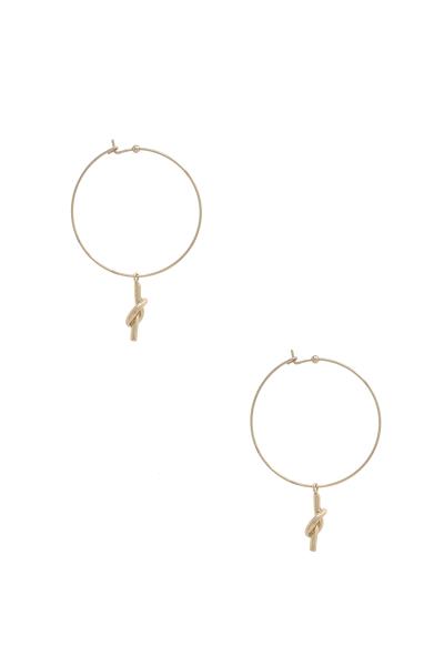 Knot Hoop Metal Earring