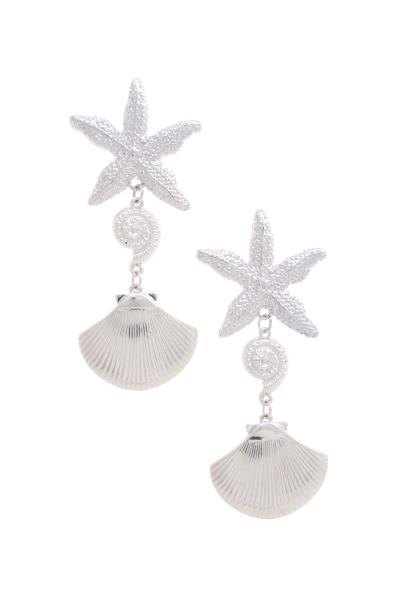 Seashell Starfish Dangle Earring