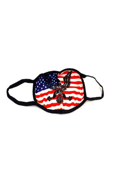US Flag American Eagle Print Mask 1 Dozen