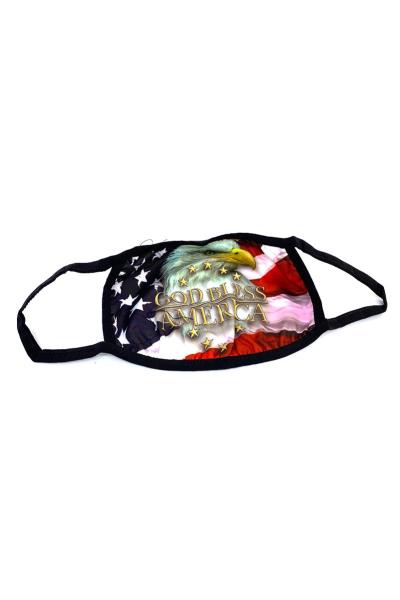 American Flag and Eagle Print Mask 1 Dozen