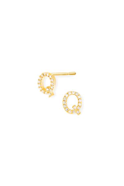SELECT BOX 14K Gold Dipped Zirconia Earring