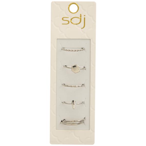 SDJ MIX ASSORTED MULTI RING SET