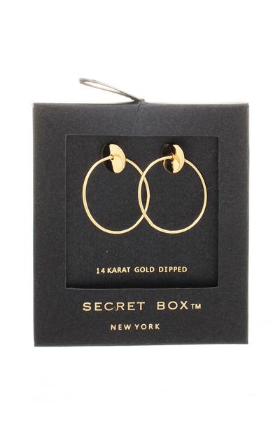 Mini Round Metal Stud Earring