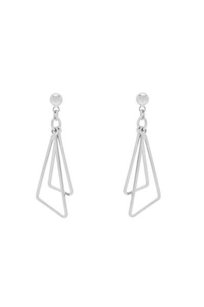 SELECT BOX 14K Gold Dipped Triangle Earring