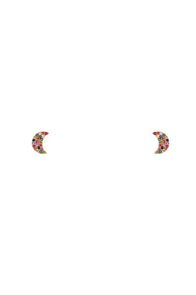 SELECT BOX 14K Gold Dipped Moon Earring