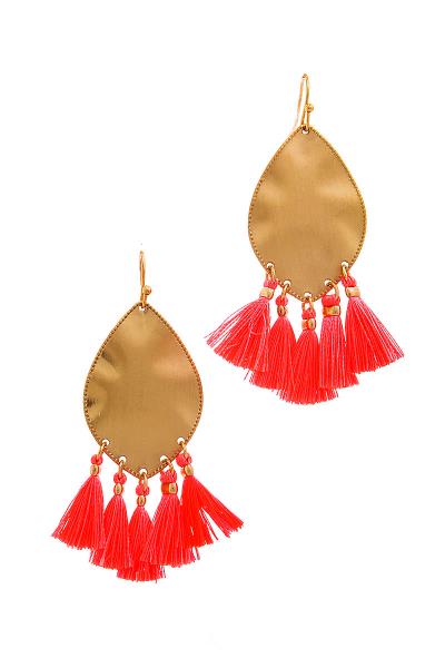 Modern Chic Multi Tassel Drop Earring