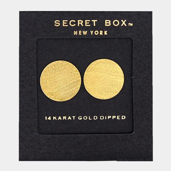 Round 14K Gold Dipped Earring