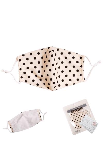 Polka Dot Print Filter Changeable Fabric Mask