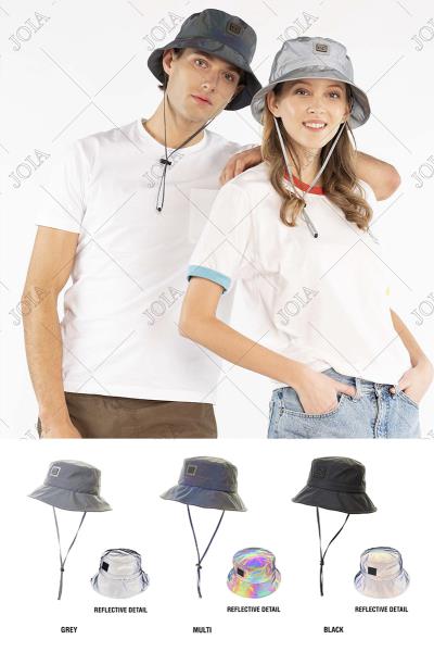WATER RESISTANT REFLECTIVE BUCKET HAT