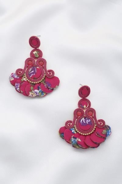 Filigree Floral Pattern Dangle Earring