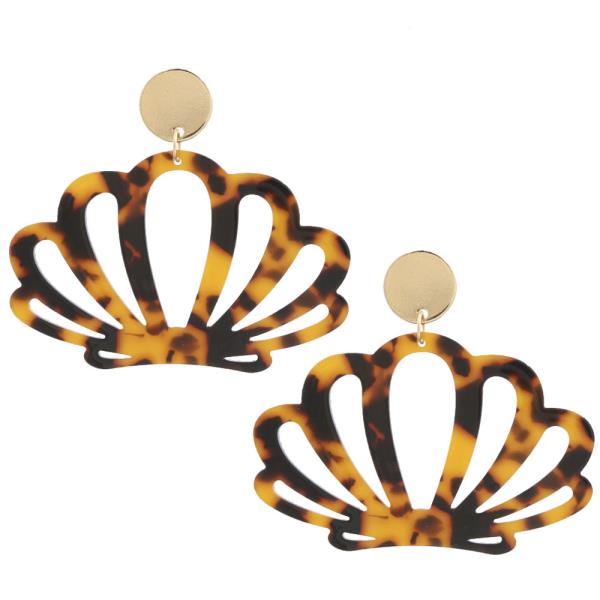 Acetate Seashell Dangle Earring