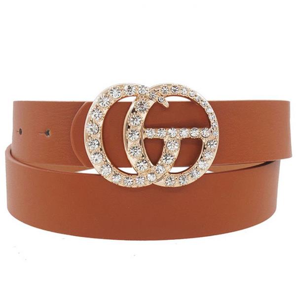 STYLISH MULTI RHINESTONE FASHION BUCKLE BELT