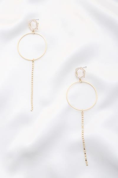 SODAJO Round Metal Dangle Earring