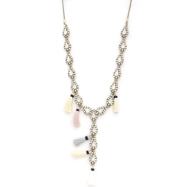 Teardrop Dainty Tassel Necklace