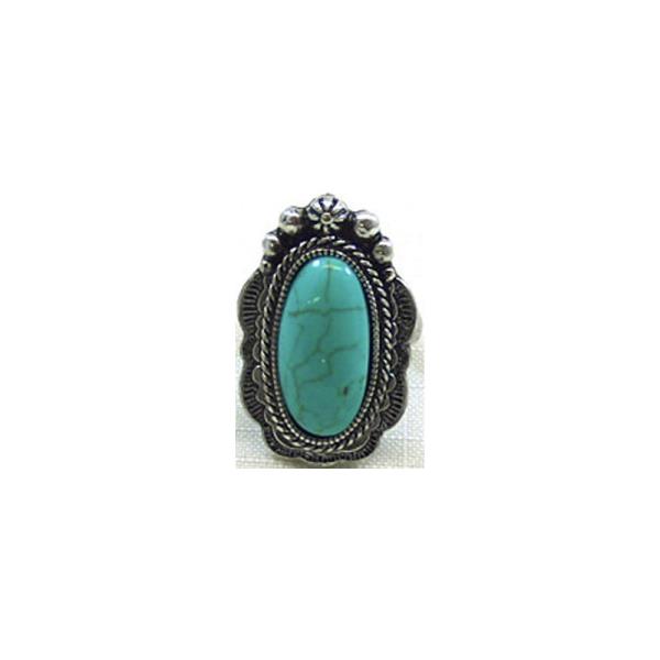Oval Stone Western Style Ring